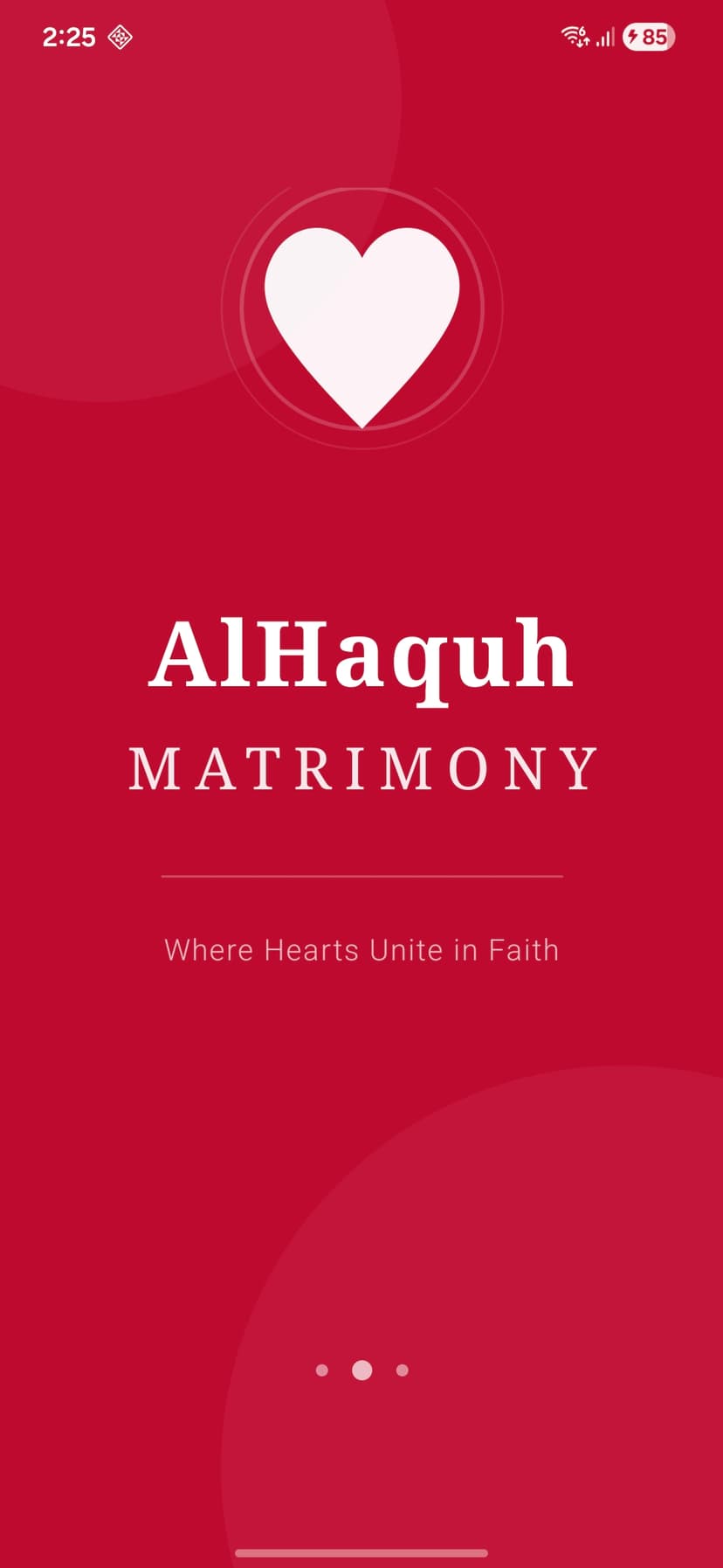 AlHaquh Matrimony App Preview